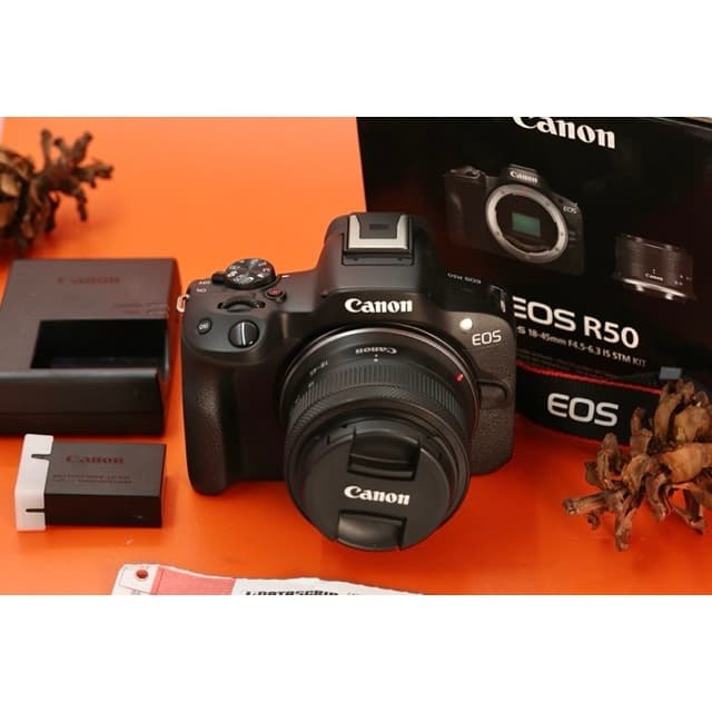 Canon EOS R50 Kit RF-S 18-45mm Fullset Garansi 2026 B1119 product photo from Garasi Kamera Official