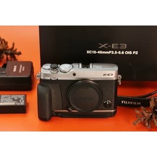 Fujifilm X-E3 XE3 Silver-Black Plus HandGrip Body Only Fullset B1182 product photo from Garasi Kamera Official