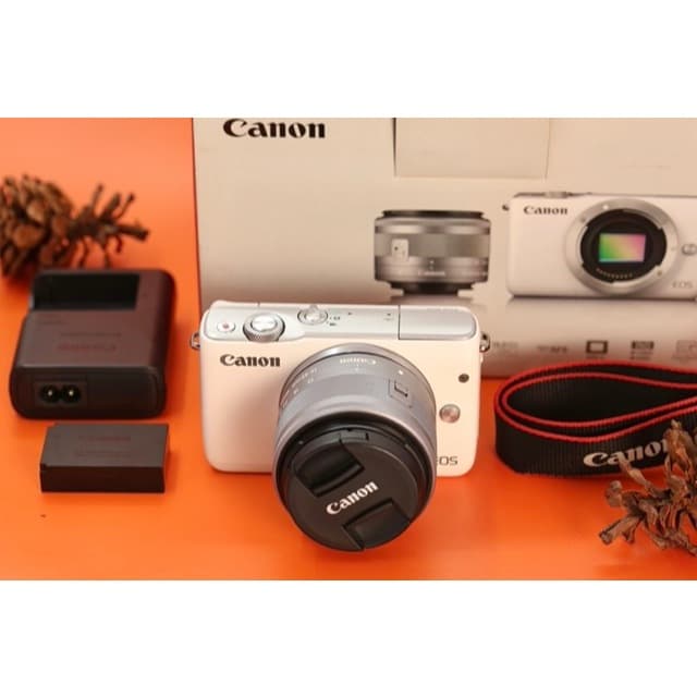 Canon EOS M10 White Kit 15-45mm Fullset B1174 product photo from Garasi Kamera Official